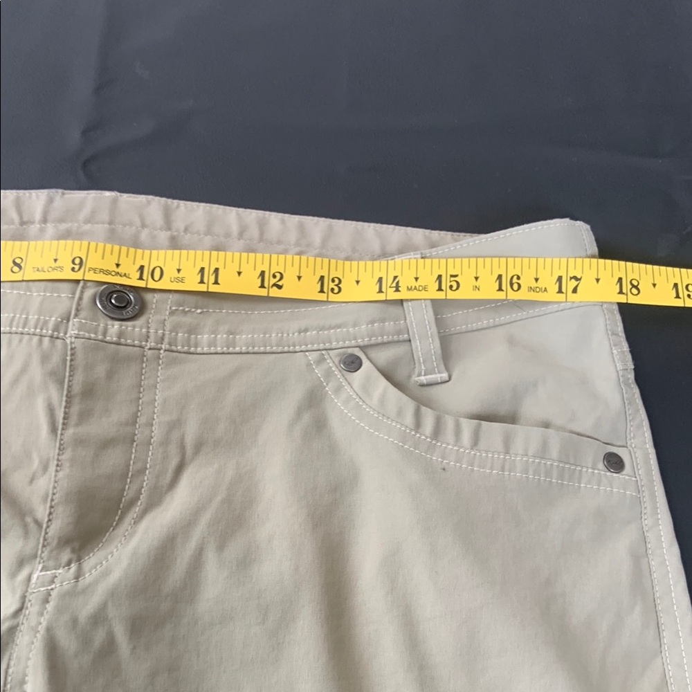 KÜHL Convertible Hiking Cargo Pants Zip Off Trail Travel Outdoor Tan Women’s 12 - Picture 13 of 15